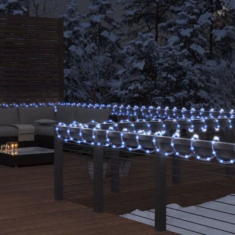 Stringa di luci vidaXL con 240 LED bianco freddo in PVC, lunghezza 10 m