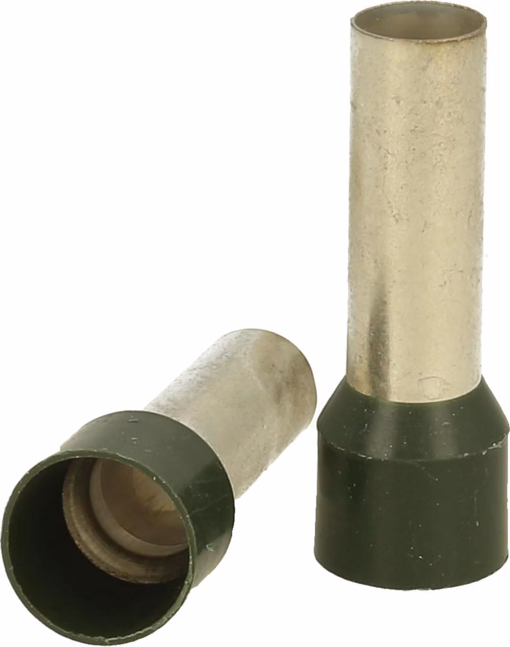 Capicorda DIN 46228 parte 4 isolati, misura L, codifica colore WE sezione 50 mm² oliva - 1 pezzo