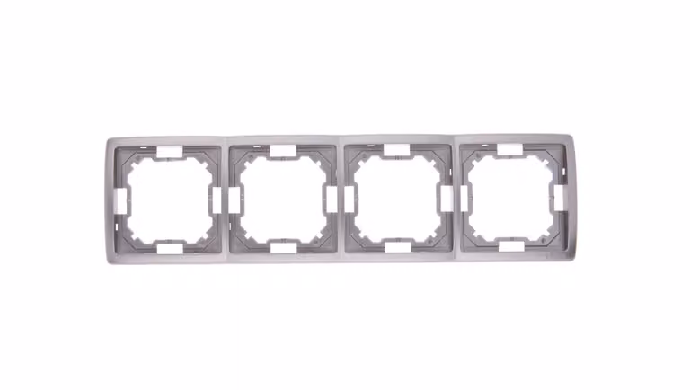Simon Basic Standard Quad telaio universale in acciaio inox BMR4/21