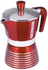 Caffettiera Alluminio 1 Tazza INFINITY Rosso 02CF113