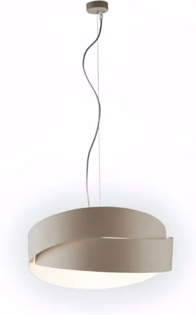 Lampada a sospensione Astro Classic LuceArt con 2 luci, colore beige, design moderno in metallo