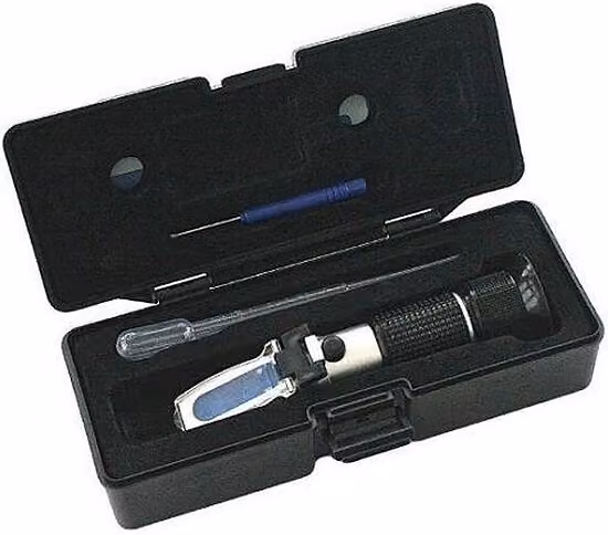 SATRA | Rifrattometro antigelo, tester antigelo 4 in 1, tester per refrigeranti, rifrattometro, controllo del punto di congelamento