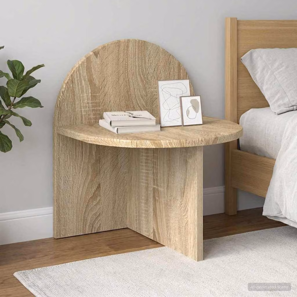 Set di 2 comodini moderni vidaXL in rovere sonoma, L 40 cm x P 35,5 cm x H 45,5 cm