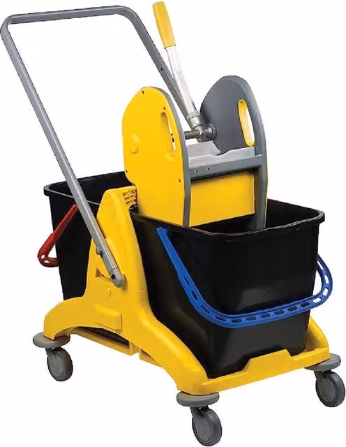 CARRELLO MULTIUSO DOPPIA VASCA 2 VASCHE DA 25 LT CIASCUNA