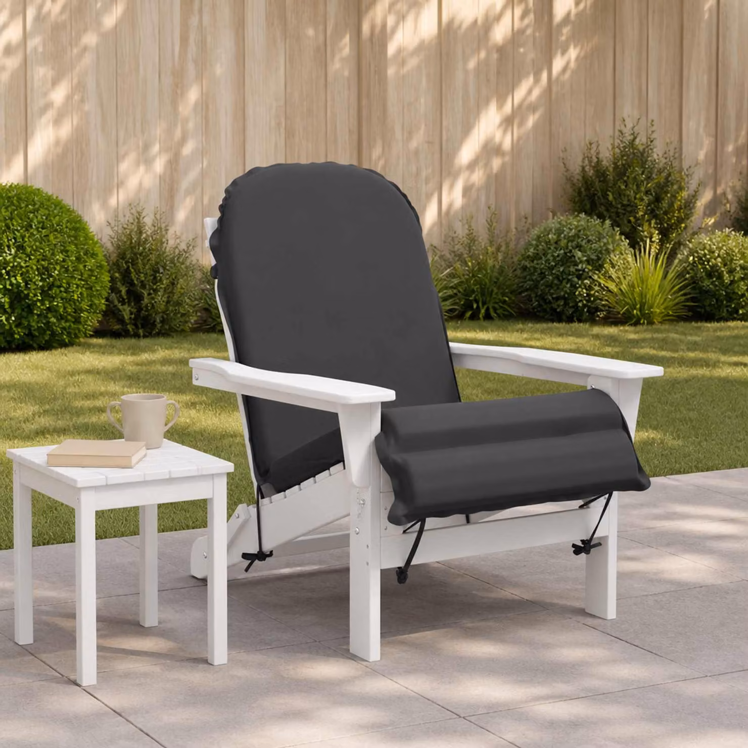 vidaXL Cuscino per Lounger Sole GEMERT Antracite in Poliestere con Rivestimento Lavabile e Resistente alle Intemperie