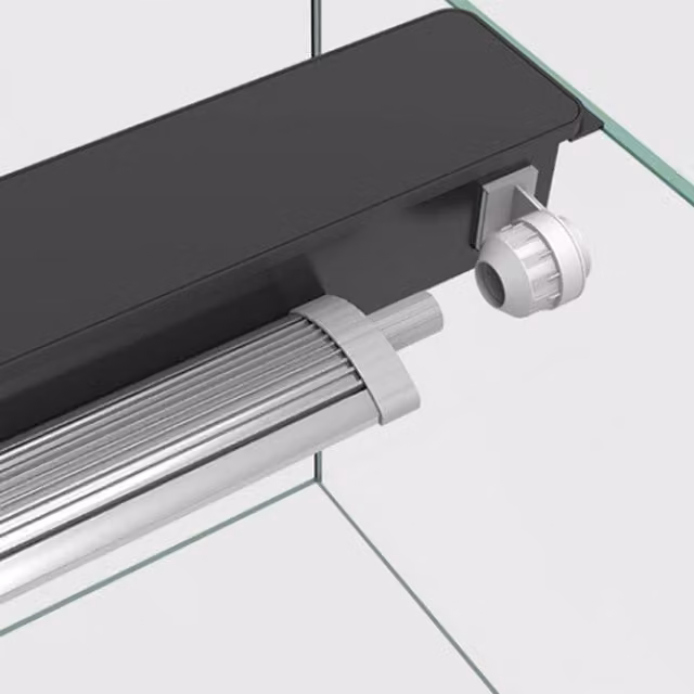 Aquatlantis Easy Led Universal 2.0 Freshwater Plafoniera LED per acquari con attacchi T5 e T8, colore bianco e grigio