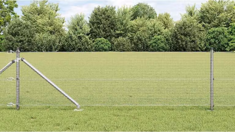 Recinzione in rete saldata con punte 10 x 0,4 m (P x H)