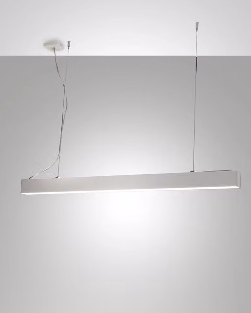 Fabas Next Lampada a Sospensione LED 58W 7020 lm 3000K Dimmerabile in Metallo e Plastica Colore Bianco