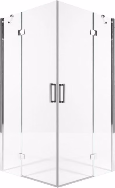 Box doccia due lati battenti 8 mm h195 anticalcare regina, misura 100x140