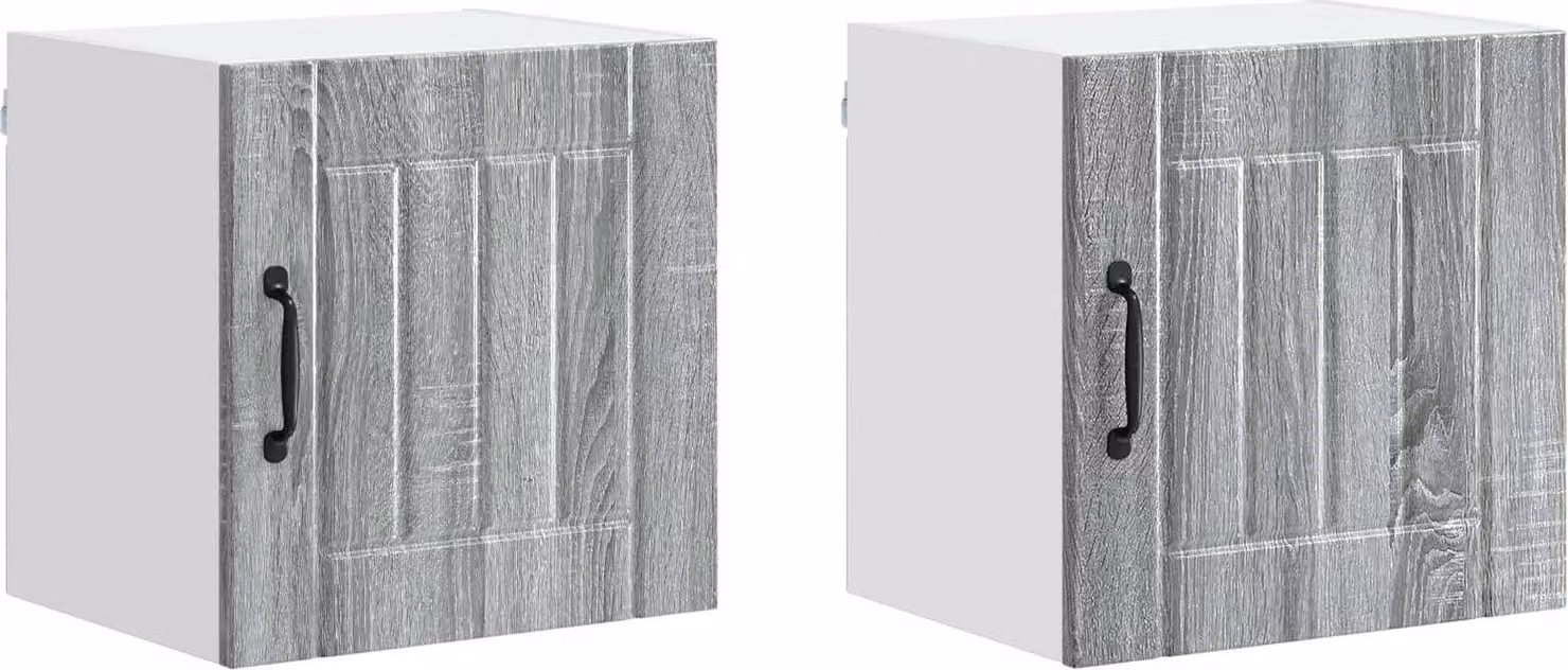Armadietto a muro LUCCA 2 pcs Grigio Sonoma 40 x 31 x 40 cm