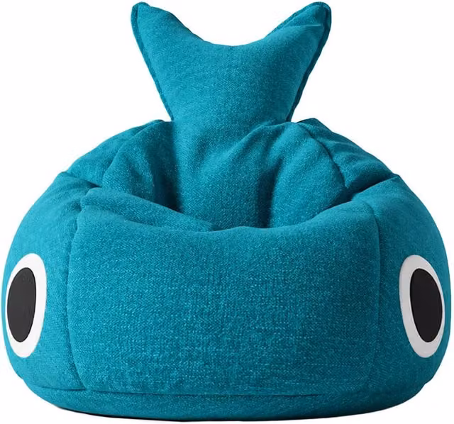 Pouf da esterno Lapu Lapu Qeeboo bianco e turchese