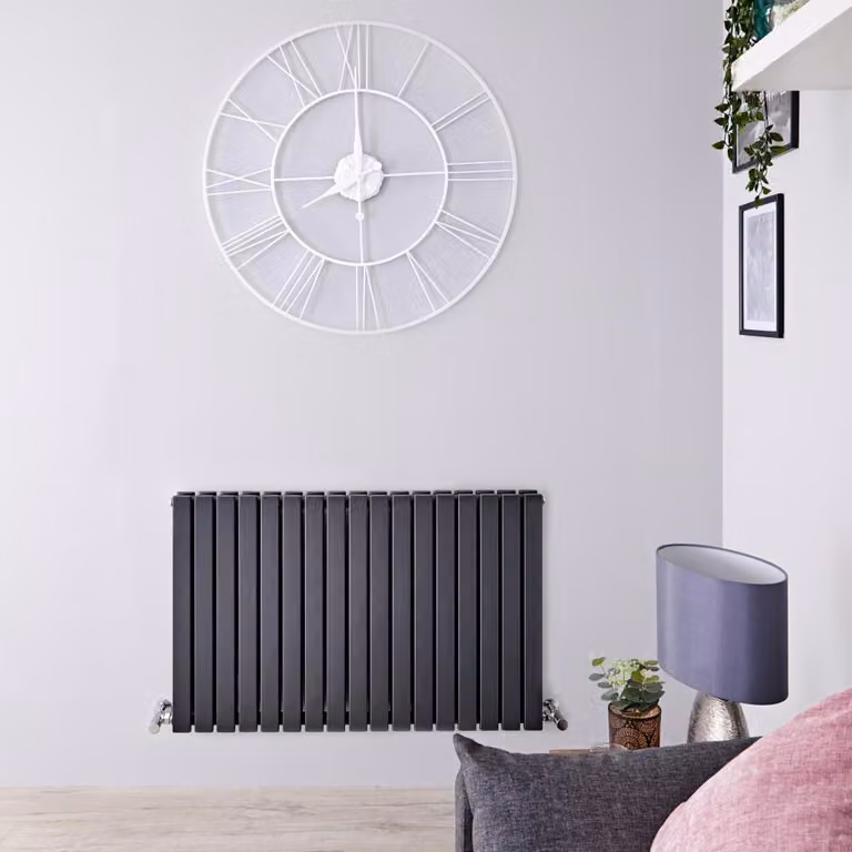 Radiatore Orizzontale Design Antracite 635x1000mm 1250W - Alta Resa - Stile Moderno - Sloane
