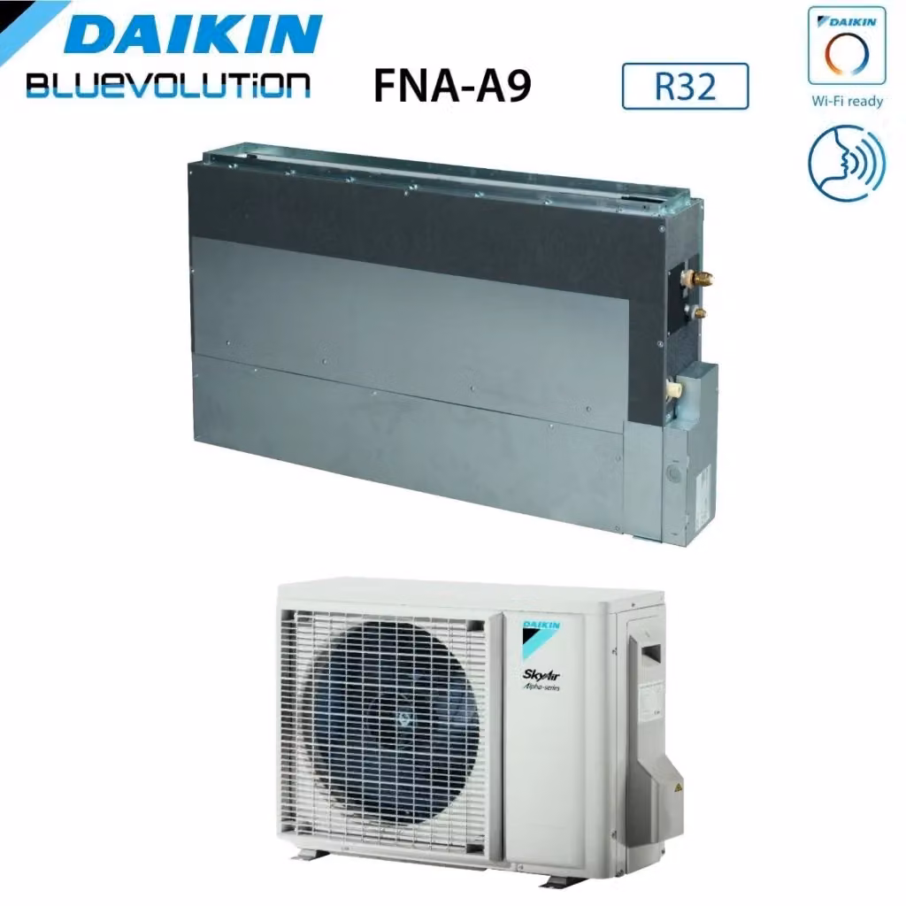 Condizionatore Daikin Bluevolution SkyAir Alpha-Series a Pavimento ad Incasso 18000 Btu FNA50A9 + RZAG50A R-32 con Wi-Fi Opzionale – 2