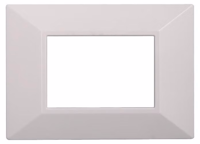 ETTROIT AN90301 Placca Piramide Serie Moon 3P Colore Bianco Compatibile Con Bticino Axolute