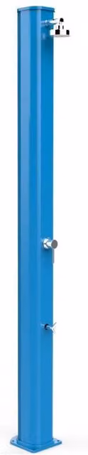 Doccia Solare Big Jolly Arkema Design in Alluminio Blu con Lavapiedi da 40 Litri Cv-A320/5012