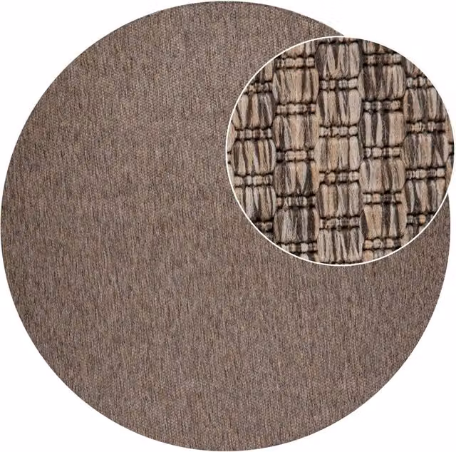Tappeto rotondo Venezia beige per interni ed esterni Diametro: 200 cm – 1