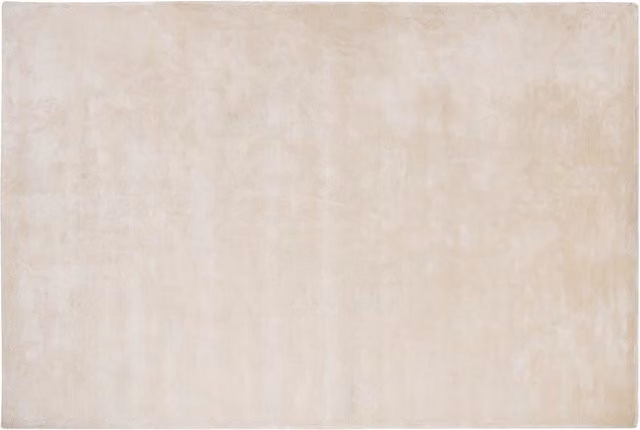 Tappeto moderno Beliani in viscosa beige L: 140 cm x P: 200 cm, annodato a mano