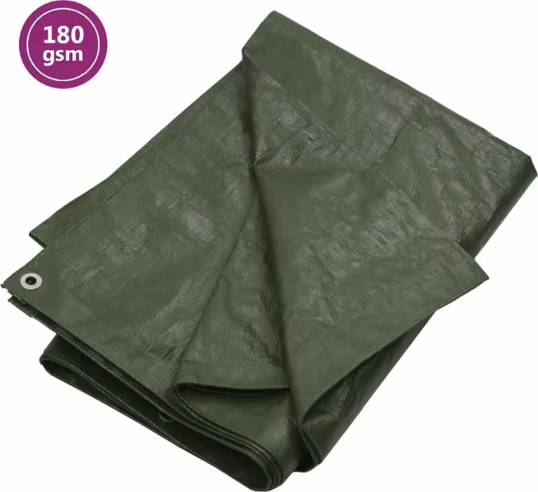 The Living Store telone 180 g/m² 6x10 m Verde HDPE