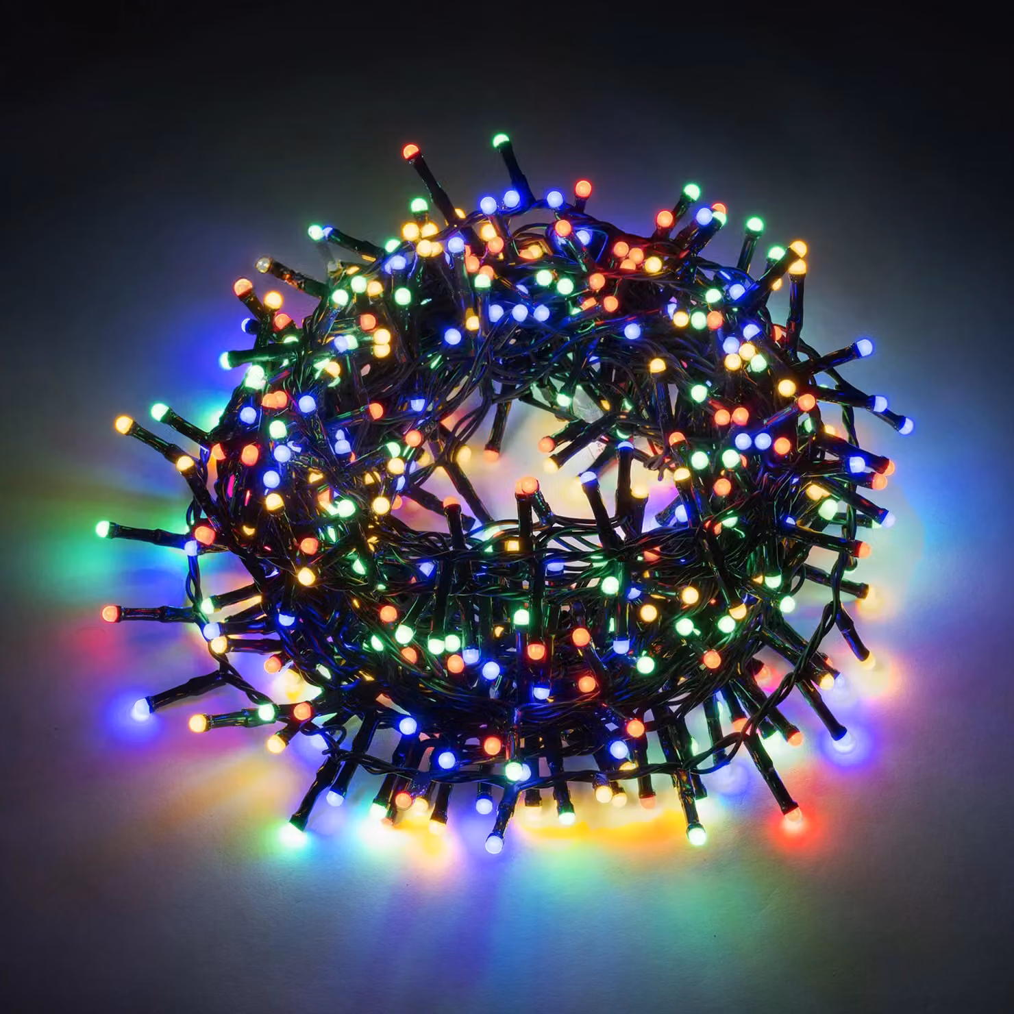 Dictrolux Catena Luminosa Multicolor Soft MiniPearl con 500 LED RGB, Lunghezza: 12,5 m – 1