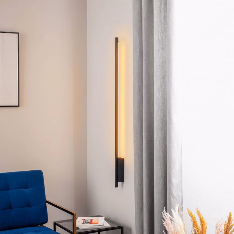Applique da parete a LED Talon Quitani, dimmerabile, Nero, Corridoio, Alluminio, Moderno, Applique a LED