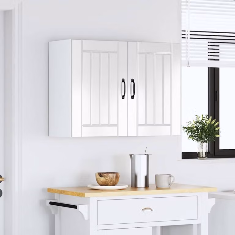 Pensile da Cucina Lucca Bianco Lucido in Legno Multistrato