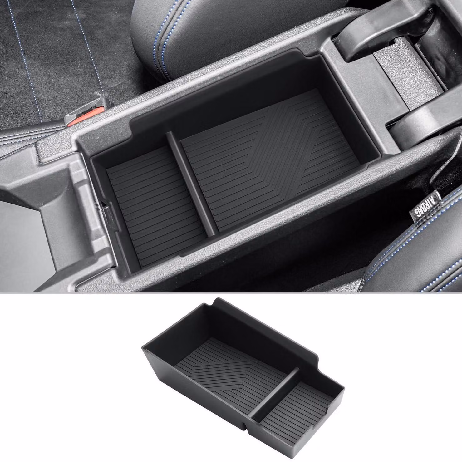 Contenitore portaoggetti per console centrale, compatibile con BMW Serie 1 F70 / Serie 2 F74, modelli 2025 e 2026, colore nero