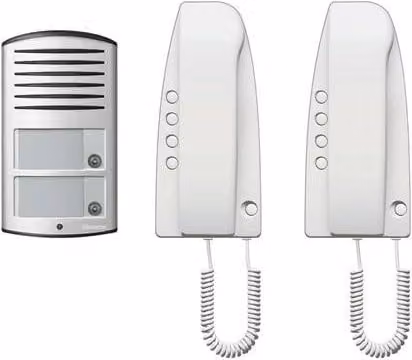Kit audio analogico bifamiliare BTICINO bianco