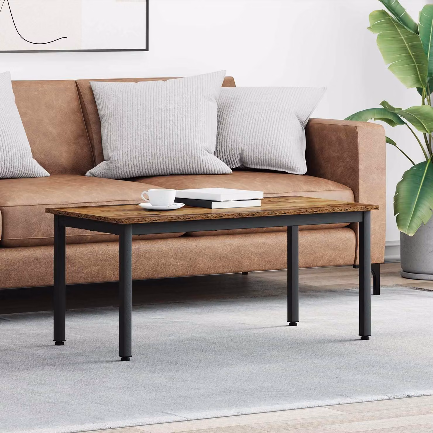 Maison Exclusive - Tavolino in legno antico 100 x 50 x 45 cm Materiale ligneo