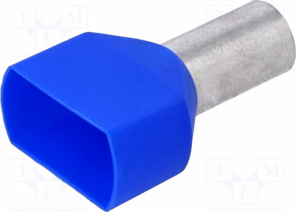 5 connettori a crimpare: terminale in rame isolato, doppio, 14 mm, 16 mm², stagnato, modello BM 00663, marca Bootlac