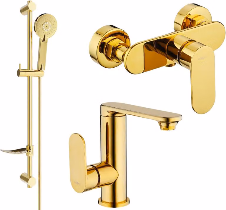 Mexen Milo DF40 set doccia, dorato - 713054DF40-50