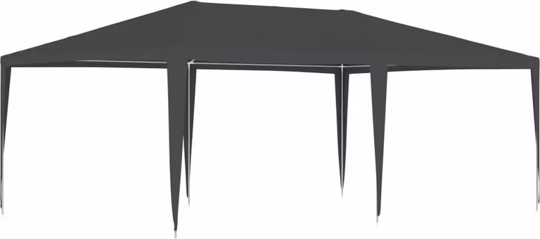The Living Store Profi-Partyzelt 4×6 m Anthrazit 90 g/m²