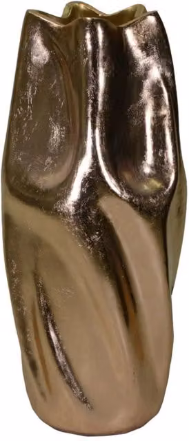 Portavaso resina oro cm ø45h100