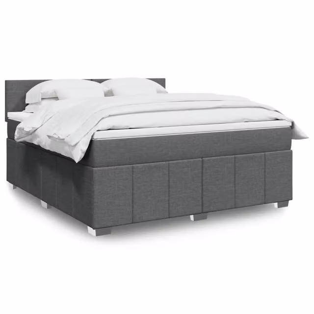 Letto Ibrido con Giroletto a Molle e Materasso vidaXL in Grigio e Bianco L/P: 180 x 200 cm