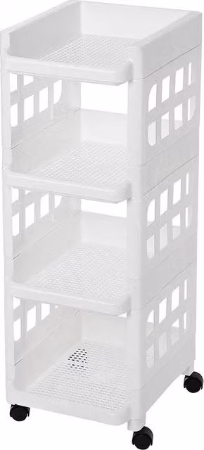 Trolley per cucina – ripiani per cucina - Trolley di archiviazione su ruote – con livelli – sostenibile -spazievenditore