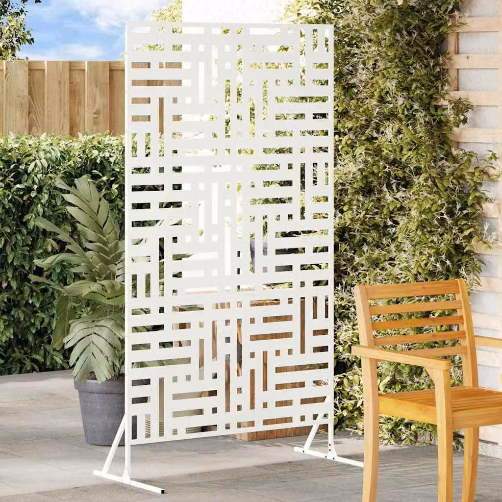 Maison Exclusive - Schermatura 100 x 50 x 180 cm in acciaio bianco