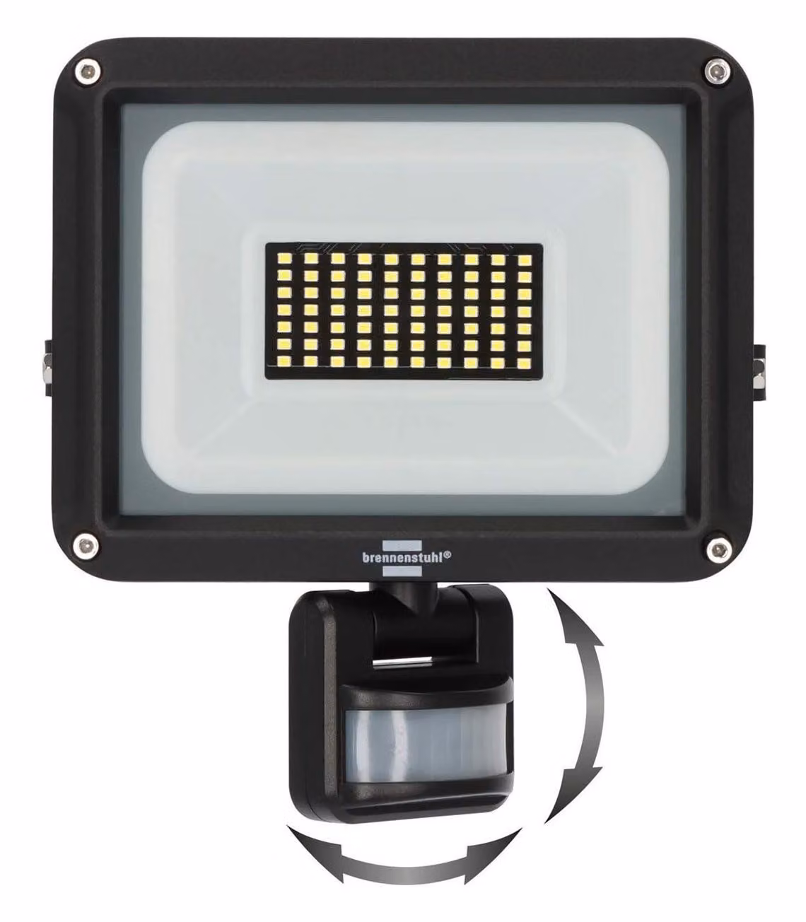 Faretto LED JARO 4060 P (faretto LED per montaggio a parete per esterni IP65, 30W, 3450lm, 6500K, con rilevatore di movimento)