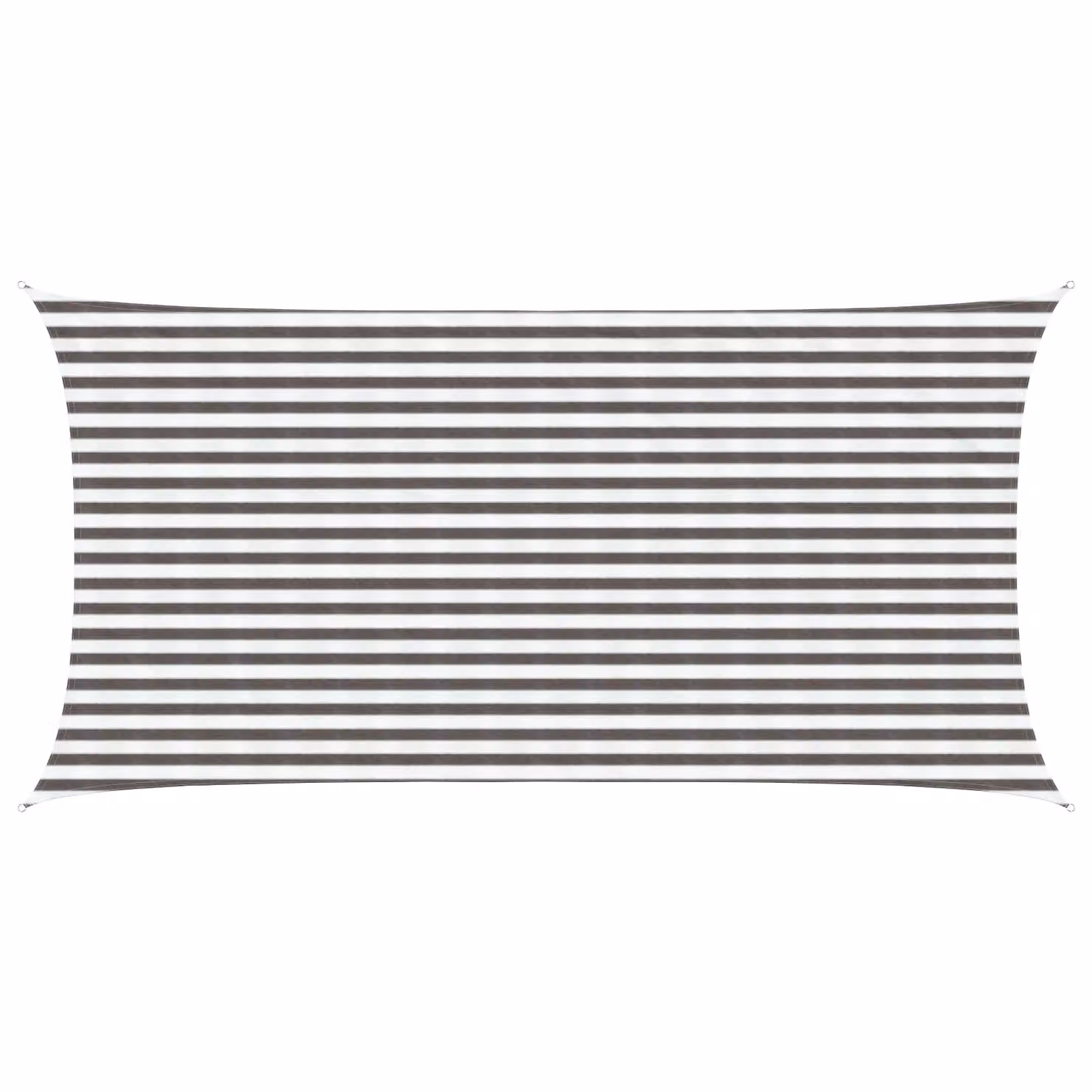 Telo Ombra Rettangolare vidaXL in HDPE Grigio Chiaro e Bianco L: 5 m, P: 2,5 m