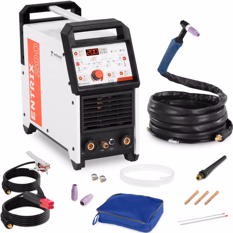 Expondo Stamos Saldatrice TIG - AC/DC - MMA - 200 A - 230 V - IGBT - Impulso - Saldatura alluminio