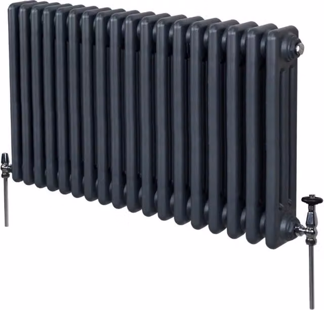 Termosifone Radiatore a 3 colonne per riscaldamento centralizzato Grigio Antracite 60x83cm