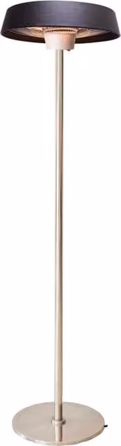 Stufa Elettrica ad infrarossi da Esterno 50x50x200 cm a Piantana 2000W Venus Nero