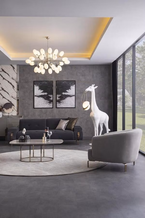 Sofagarnitur Sofa 3 Sitzer Sessel Couchtisch Couch Polster Wohnzimmer