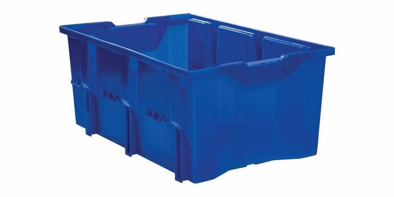 LA-KA-PE Contenitore girevole impilabile PP blu - DLK1C BLU