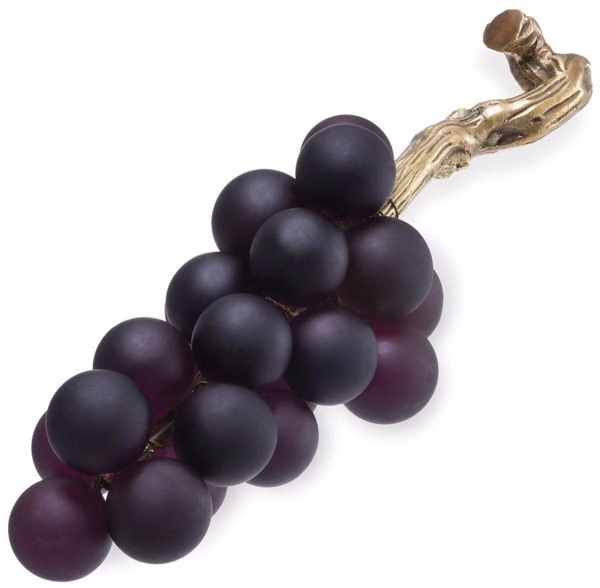 Casa Padrino oggetto decorativo in vetro uva viola / colori ottone vintage 50 x 20 x h. 20 cm - scrivania ufficio soggiorno decorazione accessori
