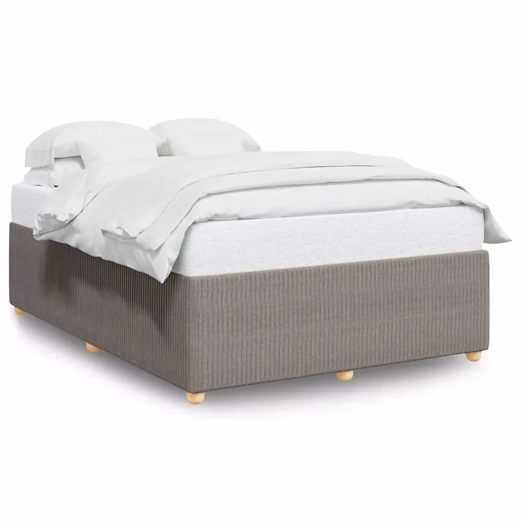 Giroletto vidaXL senza materasso in tessuto tortora con doghe in legno L/P: 160 x 200 cm – 2