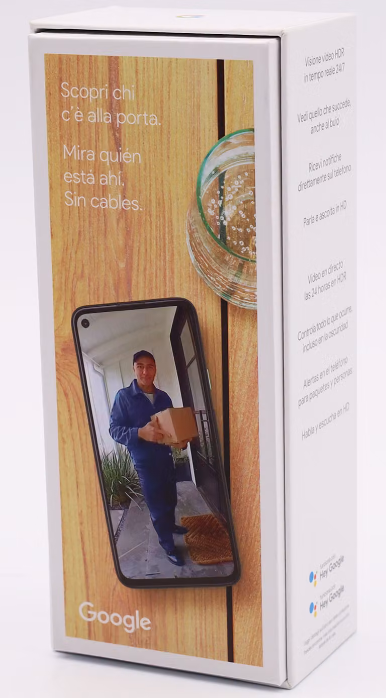 Campanello video wireless Google Nest Doorbell, Snow