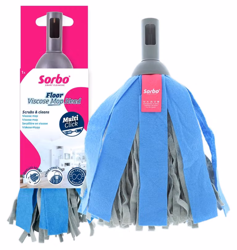 Panno in viscosa per la pulizia, con superficie abrasiva, senza pelucchi, confezione singola, colore blu