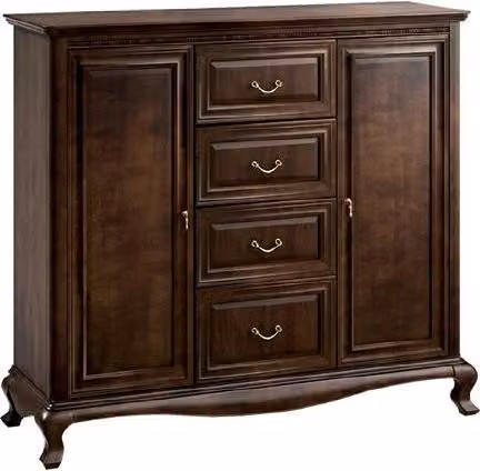 Klassische Kommode Kommoden Echtholz Holz Schrank Massivholz Handarbeit V-Ksz