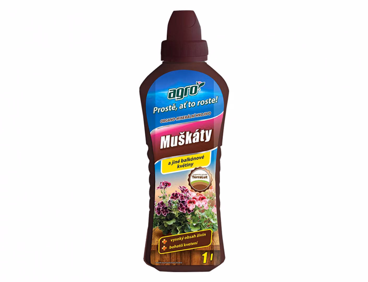 Nohel Concime da giardino AGRO organo-minerale per gerani 1l