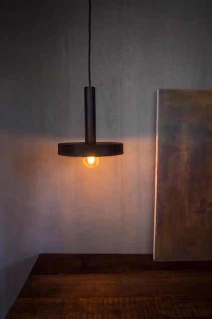 Lampada a sospensione WiZ in metallo design a cupola, colore nero o oro/ottone, attacco E27