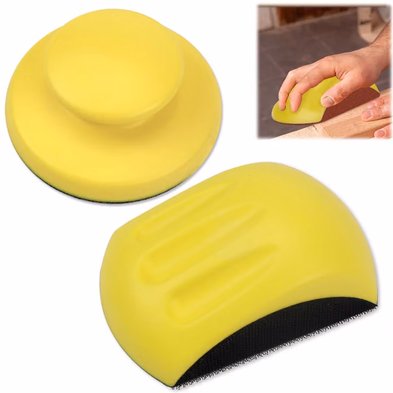 Guanto abrasivo con velcro per levigatrice, 12,7 cm, confezione da 2 pezzi